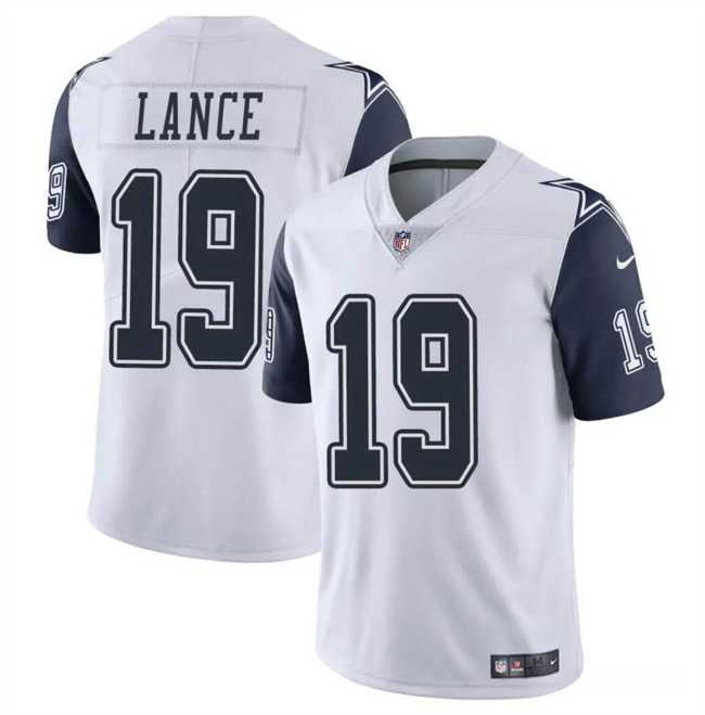 Men & Women & Youth Dallas Cowboys #19 Trey Lance White Color Rush Limited Stitched Jersey->dallas cowboys->NFL Jersey